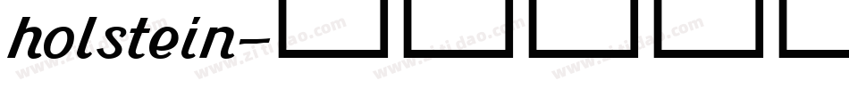 holstein字体转换