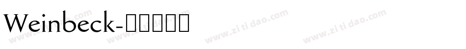 Weinbeck字体转换