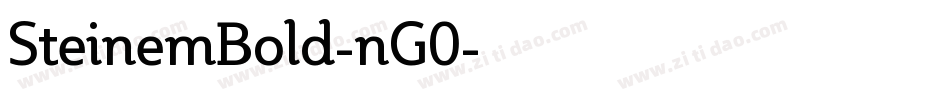 SteinemBold-nG0字体转换