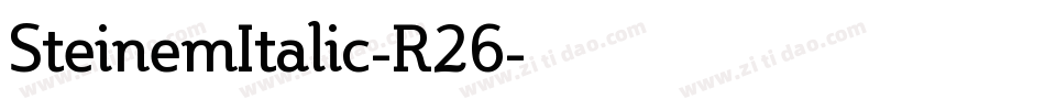 SteinemItalic-R26字体转换