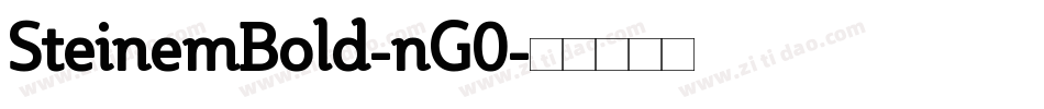 SteinemBold-nG0字体转换