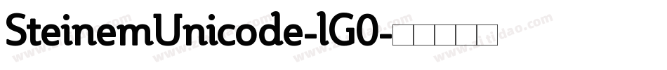 SteinemUnicode-lG0字体转换