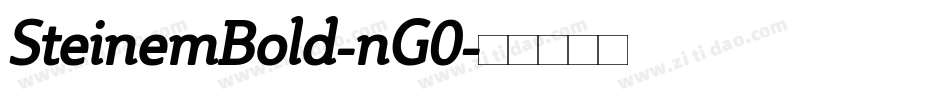 SteinemBold-nG0字体转换