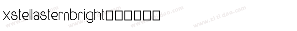 XStellaSternBright字体转换