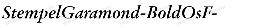 StempelGaramond-BoldOsF字体转换