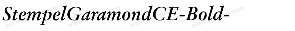 StempelGaramondCE-Bold字体转换