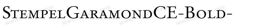 StempelGaramondCE-Bold字体转换