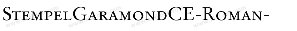 StempelGaramondCE-Roman字体转换