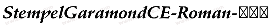 StempelGaramondCE-Roman字体转换