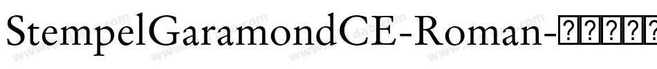 StempelGaramondCE-Roman字体转换