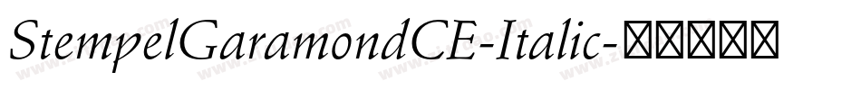StempelGaramondCE-Italic字体转换