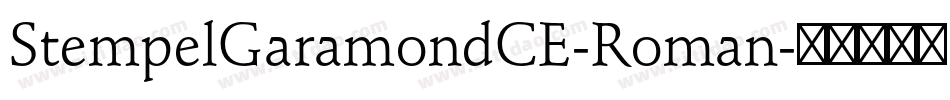 StempelGaramondCE-Roman字体转换