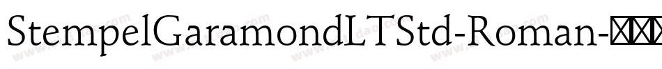 StempelGaramondLTStd-Roman字体转换
