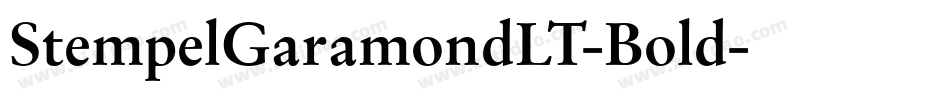 StempelGaramondLT-Bold字体转换