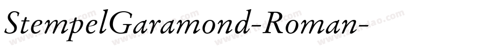 StempelGaramond-Roman字体转换