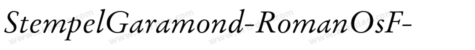 StempelGaramond-RomanOsF字体转换