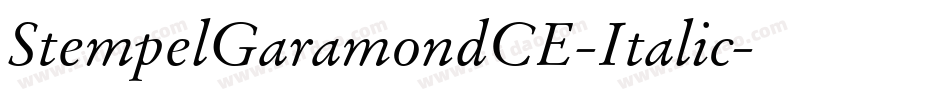 StempelGaramondCE-Italic字体转换