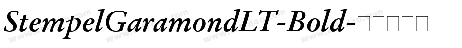 StempelGaramondLT-Bold字体转换