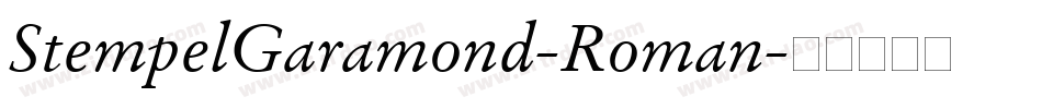 StempelGaramond-Roman字体转换