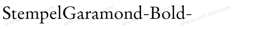 StempelGaramond-Bold字体转换