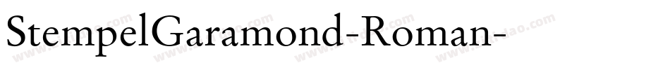 StempelGaramond-Roman字体转换
