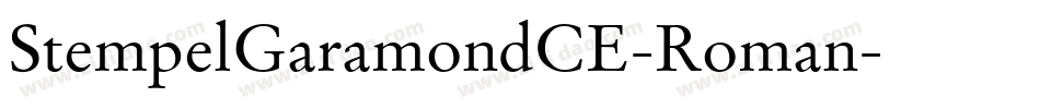 StempelGaramondCE-Roman字体转换