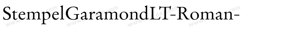 StempelGaramondLT-Roman字体转换