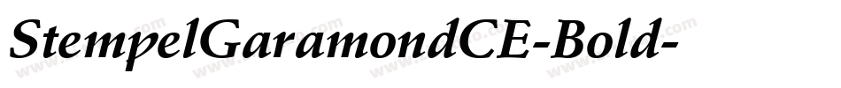 StempelGaramondCE-Bold字体转换