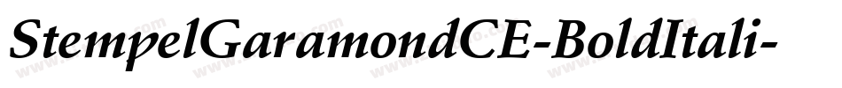 StempelGaramondCE-BoldItali字体转换