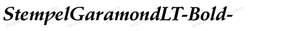 StempelGaramondLT-Bold字体转换