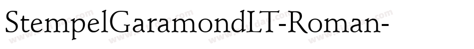 StempelGaramondLT-Roman字体转换