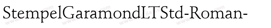 StempelGaramondLTStd-Roman字体转换