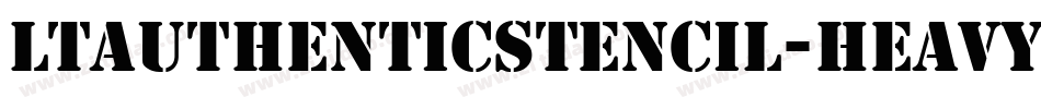LTAuthenticStencil-Heavy字体转换