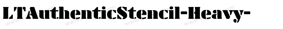 LTAuthenticStencil-Heavy字体转换