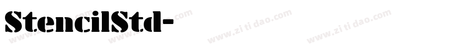 StencilStd字体转换