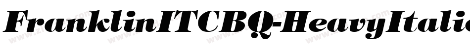 FranklinITCBQ-HeavyItalic字体转换