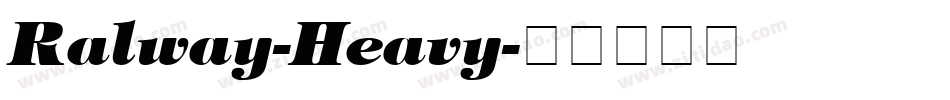 Ralway-Heavy字体转换