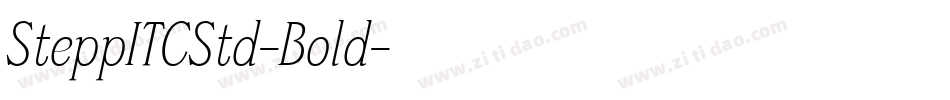 SteppITCStd-Bold字体转换