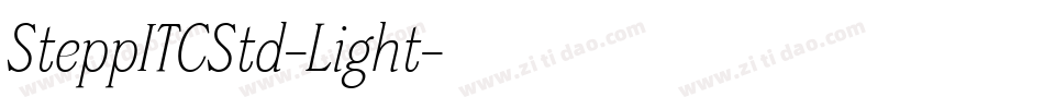 SteppITCStd-Light字体转换