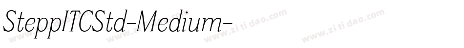 SteppITCStd-Medium字体转换