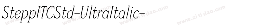 SteppITCStd-UltraItalic字体转换