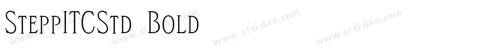 SteppITCStd-Bold字体转换