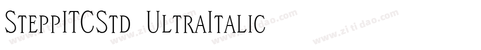 SteppITCStd-UltraItalic字体转换