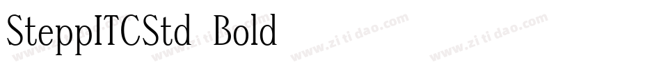 SteppITCStd-Bold字体转换