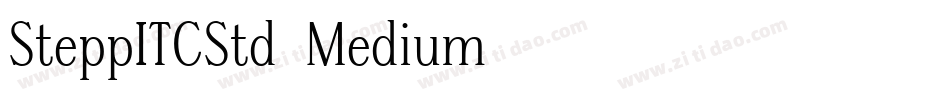 SteppITCStd-Medium字体转换