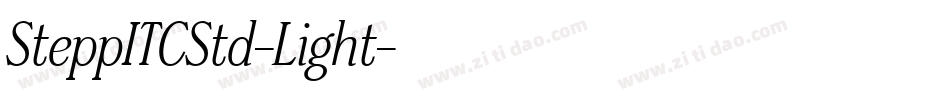 SteppITCStd-Light字体转换