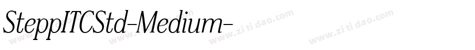 SteppITCStd-Medium字体转换