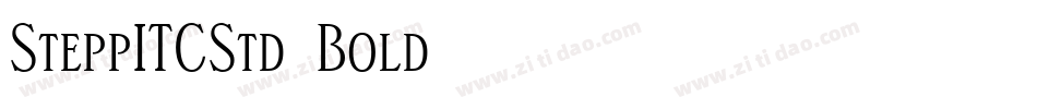 SteppITCStd-Bold字体转换