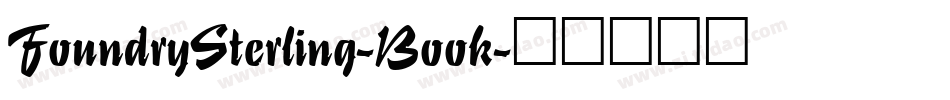 FoundrySterling-Book字体转换