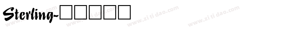 Sterling字体转换